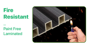 Modern Ribbed PVC Wall Cladding Panels Waterproof Soundproof Fireproof for Commercial Household Use Enhances Retail Space Villas - Product Image 3