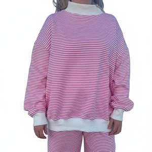 Sudadera de Cuello Alto Extra Grande de Alta Calidad, Sudadera Lisa con Forro para Otoño e Invierno, con Logotipo Frontal para Mujer - Product Image 2