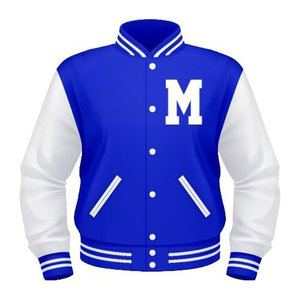 Chaqueta Varsity de Lujo con Mangas de Cuero y Cuerpo de Lana |   Chaqueta Universitaria Personalizada de Equipo, Fabricante OEM ODM - Product Image 5
