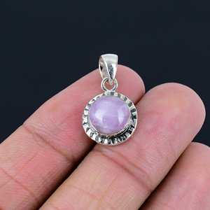 Natural Gemstone Pendants 3A Quality Top Quality Kunzite Gemstone 925 Sterling <b>Silver</b> Pendant Necklace Engagement Gift - Product Image 4