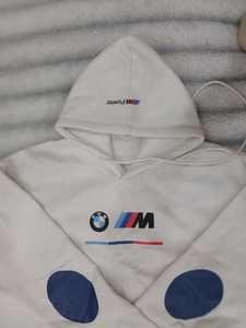 Sudadera con Capucha M Power para Hombre, Blanca, de Algodón, Informal, con Logotipo Estampado en la Parte Delantera, Corte Regular, Estilo Urbano para Otoño - Product Image 6