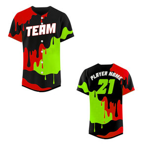 เสื้อเบสบอลสีทึบและลายปักโลโก้ - Product Image 3