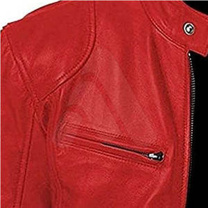 Chaqueta de Cuero Genuino de Alta Calidad para Hombre, Invierno 2026, Cuello Alto, Logotipo Frontal, Secado Rápido, Transpirable, Personalizable - Product Image 4
