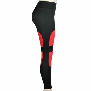 กางเกงโยคะผู้หญิงเอวสูง ผ้าสแปนเด็กซ์/โพลีเอสเตอร์ ระบายอากาศได้ดี ยืดได้สี่ทิศทาง สีและโลโก้สั่งทำได้ กางเกงออกกำลังกาย - Product Image 4