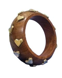 Ensemble de bracelets rustiques faits à la main en bois, bijoux uniques en matériaux naturels par madiha art and crafts - Product Image 1