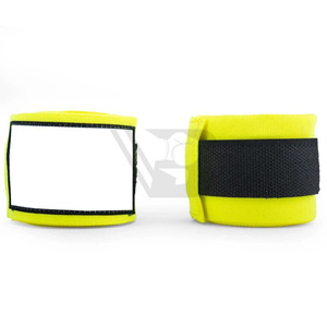 High Quality 100% Cotton Boxing Hand Wraps with Zinc <b>Oxide</b> Adhesive Custom Label Lightweight Breathable for Gym hand Wrap - Product Image 4