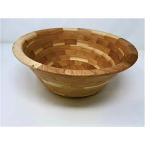 ชามไม้พรีเมียมสำหรับเสิร์ฟอาหาร ชามไม้ธรรมชาติสำหรับร้านอาหาร ขนาดสั่งทำได้ เป็นมิตรต่อสิ่งแวดล้อม ชามก๋วยเตี๋ยว ชามสลัด - Product Image 6