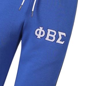 Pantalon de survêtement en polaire technique bleu Phi Beta Sigma pour homme – Coupe confortable, tissu premium, vêtements de fraternité grecque, tenue athlétique - Product Image 3