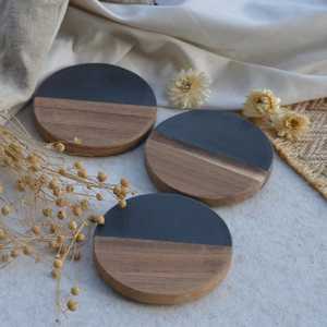 Juego de Posavasos Hexagonales de Mármol Hechos a Mano por NEHA ENTERPRISES, Accesorios Elegantes y Ecológicos para Mesa, Cocina y Bar - Product Image 5