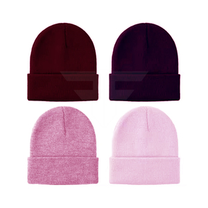 Nouveau Bonnet Unisexe en Cachemire Chaud Automne Hiver Couleur Unie Style Dobby à Paillettes Doux et Confortable pour l'Extérieur et les Voyages - Product Image 1