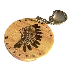 Round Wooden Key Chain Key <b>Ring</b> for Bag Decoration and Gift Accessories - Product Image 4
