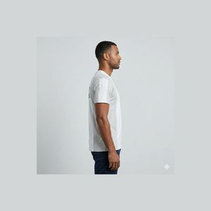 เสื้อยืดผู้ชายทรงหลวมไหล่ตก เสื้อยืดเปล่าสั่งทำ เสื้อยืดผู้ชายขายส่ง ผ้าฝ้ายออร์แกนิค สกรีนโลโก้ ผ้าไมโครไฟเบอร์ - Product Image 6