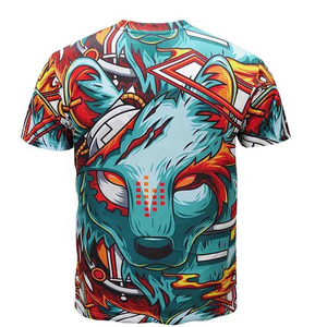 เสื้อแรชการ์ดแขนสั้นผู้ชาย ผลิตตามสั่ง พิมพ์ลายแบบซับลิเมชั่น ผ้าโพลีเอสเตอร์ 100% ระบายอากาศได้ดี แห้งเร็ว - Product Image 2