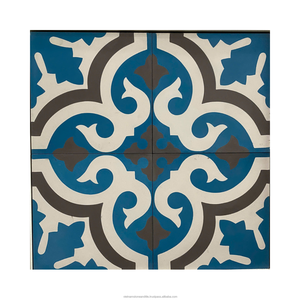 Marroquí Barcelona Estilo Decoración Encáustica Restaurante Pared Piso Cemento Baño hecho a mano 20x20cm Azulejos de piso - Product Image 4