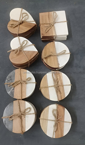 Luxury Wooden <b>coaster</b> <b>Drinks</b> Mats Round Wedding Coffee Tea Cup Beer <b>coaster</b> Holder Epoxy Resin Wood <b>Coasters</b> Set with Holder - Product Image 6