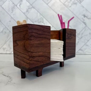 Porta Servilletas de Madera con Forma de Triángulo, Porta Servilletas Hecho a Mano al por Mayor, Porta Servilletas Elegante de Diseño, Porta Servilletas de Lujo al por Mayor - Product Image 1