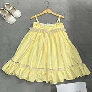 Custom Kid Wear Summer 1 To 12 Years Old Girls Dresses Beach Casual Style Cotton Kid Billowy Sleeveless Girls' Dresses-Orla