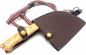 Cuchillo de Cocina de Acero de Damasco Hecho a Mano, Cuchillo Profesional para Cortar Carne, Cuchillo de Carnicero Afilado como una Navaja, Logotipo Personalizado OEM Disponible - Product Image 6