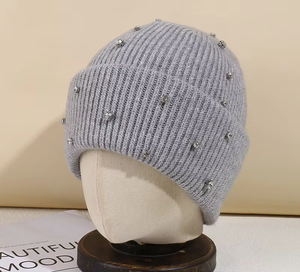 OEM Service Rhinestone Fashionable Beanie <b>Caps</b> Beanies Warm <b>Cap</b> Manufactured Best Quality Custom Logo customized colour - Product Image 4