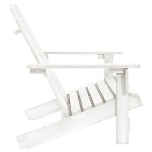 Solido abete bianco 2 posti Adirondack sedia da giardino elegante mobili da esterno - Product Image 3
