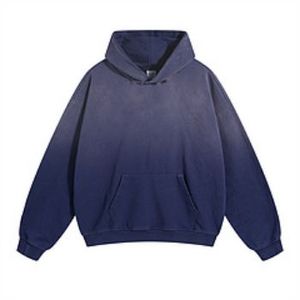 Sudadera con Capucha Extra Grande para Hombre, Color Sólido, Algodón French Terry, Estilo Casual para Otoño - Product Image 2