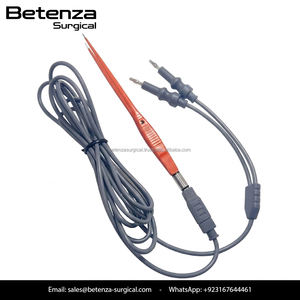 Pinzas Bipolares Rectas Antiadherentes Europeas, Punta de 1 mm, 18 cm, Acero Inoxidable de Precisión - Product Image 2