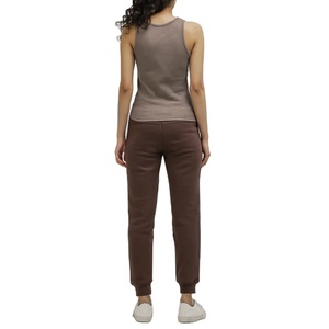 Camiseta sin Mangas de Alta Calidad para Mujer, Cuello Redondo, Secado Rápido, Transpirable, Ecológica, Tejido de Spandex/Algodón, Color Sólido - Product Image 5