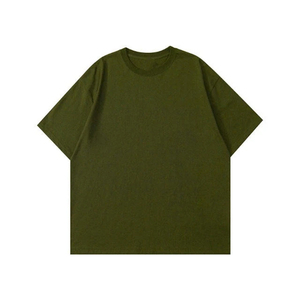Men's Heavyweight Distressed Cropped Boxy Fit Tshirt Oversized Boxy Drop Shoulder T-Shirt Breathable T-Shirt For Men - Product Image 5