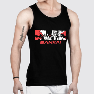 Solid Color Breathable Tank Top Custom Logo Ribbed Vests Knitted Fitness Gym Stringer <b>Singlet</b> <b>for</b> <b>Men</b> training workout session - Product Image 5