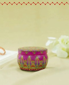 Elegant Moroccan <b>Tin</b> Jar Fragrance <b>Candle</b> for Decorative Home Styling Cozy Evening Atmosphere Relaxation Spa Meditation - Product Image 3