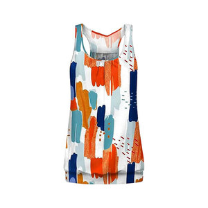 Women's Breathable Tie-Dye <b>Tank</b> <b>Top</b> With Scoop Neck And <b>Racerback</b> Design For Casual Wear - Product Image 4