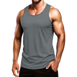 Camiseta sin mangas para hombre, vibrante, de tacto suave, con ventilación, de poliéster, ligera, cómoda, fresca, para uso diario, con costuras duraderas - Product Image 1