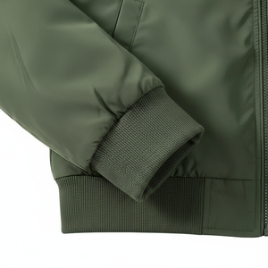 เสื้อแจ็คเก็ตบอมเบอร์ผู้ชายทรงปกติ สไตล์วินเทจ แฟชั่นสตรีทแวร์สุดเทรนดี้ ผลิตจากโรงงานขายส่ง เสื้อผ้าฤดูหนาว คอตั้ง - Product Image 6