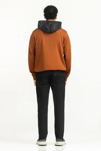 Sweat à capuche pour homme en molleton 100% coton, coupe ample, brodé, écologique, respirant, coupe-vent, imprimé sur mesure, 340-380g - Product Image 5