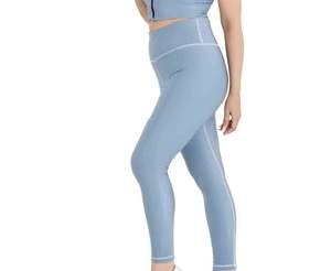 Leggings sans couture bleu clair pour femmes, style tendance, vente en gros, fabriqués au Pakistan, leggings pour femmes en vente - Product Image 4
