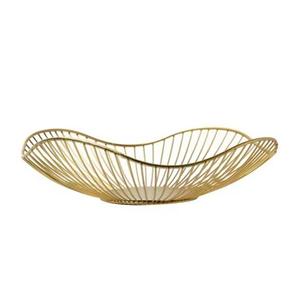 Corbeille à fruits créative en métal filaire en forme de feuille de lotus, disponible en couleur personnalisée - Product Image 2