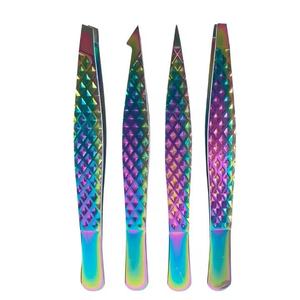 Rose Gold Eyelash Tweezers Set Precision Metal Tools Smooth Tip Design for Eyelash Application - Product Image 2