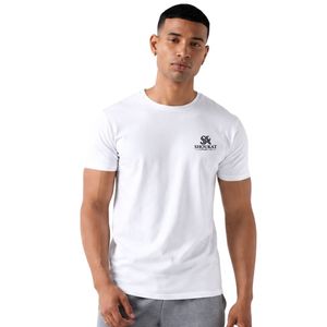 <b>White</b> Men's Cotton Crewneck <b>Tee</b> Short Sleeve Casual Top Lightweight Everyday Clothing Custom Blank T-Shirt Factory Wholesale - Product Image 1