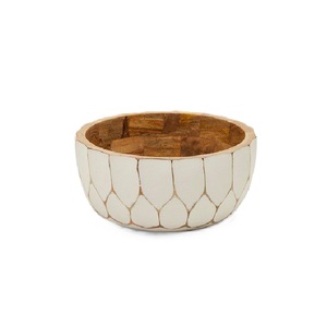 Bol à salade en bois d'acacia, écologique, fait main, pour la cuisine et la salle à manger, bois naturel - Product Image 6