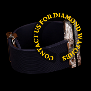 Montre pour homme au design attrayant, plaquée or, avec diamants Moissanite, cadran semi-serti et luxe, disponible au meilleur prix. - Product Image 4