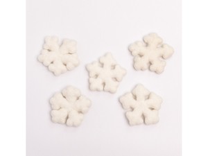 Wholesale Felt & Yarn Handmade Wool Felt Snowflake Christmas <b>Tree</b> <b>Ornament</b> 8cm Hanging Decor Shatterproof Gift Set - Product Image 3