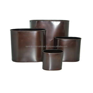 Jardinières en laiton design Jali avec trou de drainage pour la maison, le restaurant et les jardins d'hôtel-Accessoires écologiques pour plantes florales - Product Image 3