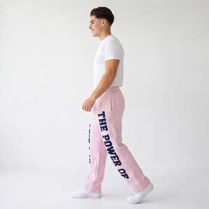 Pantalon de survêtement évasé brodé pour homme, taille élastique, molleton 450 g/m², 100 % coton - Product Image 4