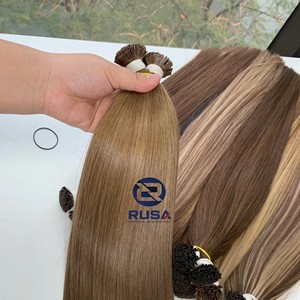 Extensiones de Cabello Humano Virgen Vietnamita, Liso Natural con Queratina, Punta Plana, Súper Doble Trama - Product Image 1