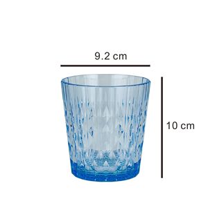 19 oz Unbreakable Diamond Cut Plastic <b>Water</b> Tumbler Highball <b>Glasses</b> - Product Image 3