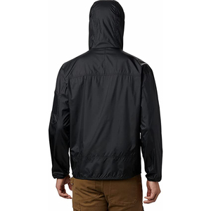 2023 Black Color Waterproof <b>Men</b> Windbreaker <b>Jacket</b> Custom Plus Size Canvas <b>Jacket</b> Stand for Spring Autumn Hooded Windbreaker - Product Image 1