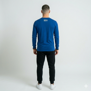 เสื้อยืดแขนยาวสองชั้นคุณภาพพรีเมียมแบบใหม่ หนานุ่ม สวมใส่สบายสำหรับผู้ชาย พร้อมดีไซน์สั่งทำพิเศษ - Product Image 2