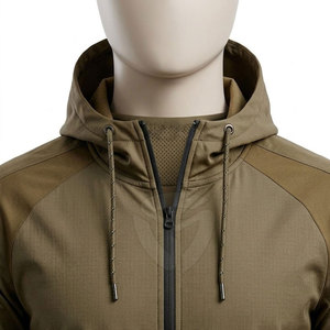 Traje cortavientos con cremallera completa para hombre, combinación de chaqueta y pantalones duraderos para fitness, caminar, viajar y comodidad diaria. - Product Image 6