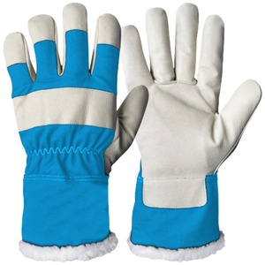Guantes de Cuero Cálidos para Invierno, Rojos y Blancos, Unisex, Aislantes Térmicos para Exteriores, Ropa de Trabajo - Product Image 2