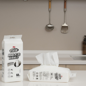 Essuie-mains en papier pour cuisine certifié SGS, en pâte de bois et polyester, testé pour le contact alimentaire, pour les zones de préparation, absorption rapide de l'huile et de l'eau - Product Image 2